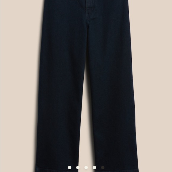 Banana Republic Wide-Leg Crop Jean NWOT barrel utility style - Picture 6 of 8
